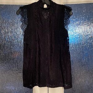 Cable and Gauge Lace Top